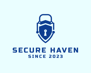Digital Lock Security logo design