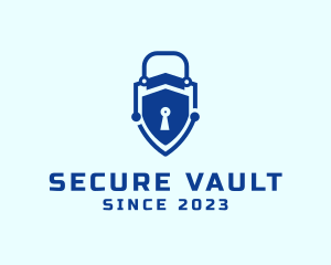 Digital Lock Security logo design