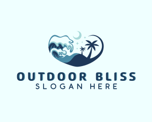 Ocean Wave Beach Resort logo design