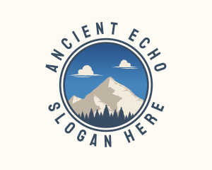 Mountain Camping Trip  logo design