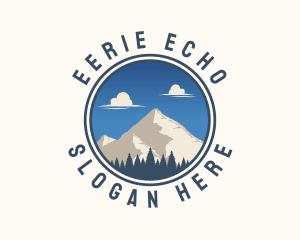 Mountain Camping Trip  logo design