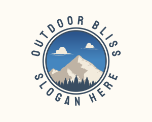 Mountain Camping Trip  logo design