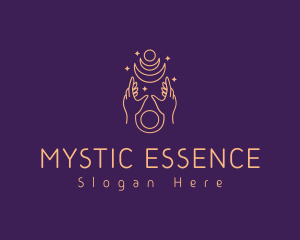 Mystical Hand Moon  logo design