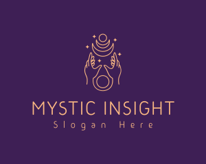 Mystical Hand Moon  logo design