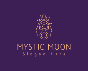 Mystical Hand Moon  logo design