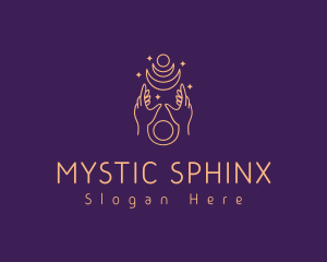 Mystical Hand Moon  logo design