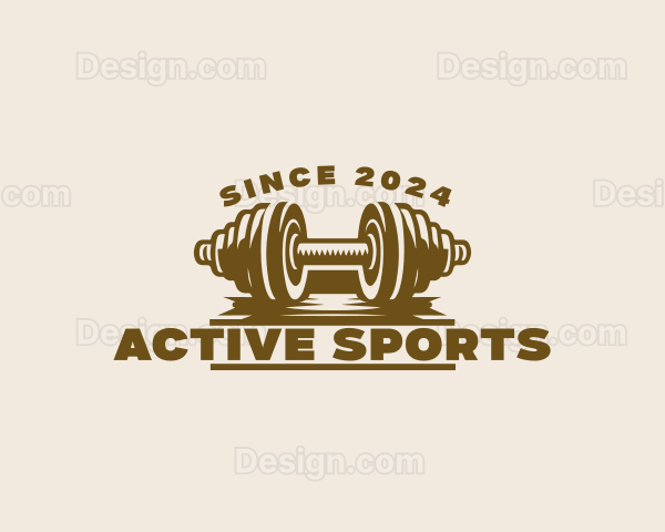 Dumbbell Gym Workout Logo