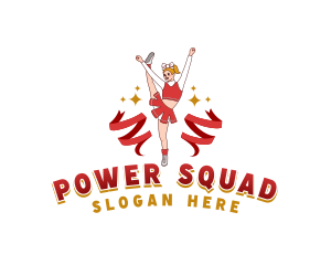 Female Cheerleader Squad logo