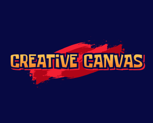 Creative Mural Art Brush logo design