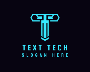 Generic Cyber Tech Letter T logo design