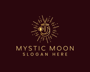 Mystic Sun Moon Eyes logo design