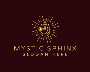 Mystic Sun Moon Eyes logo design