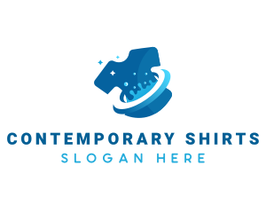 Shirt Wash Cleaning logo design