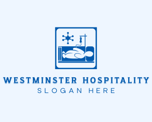 Virus Patient Hospital logo design