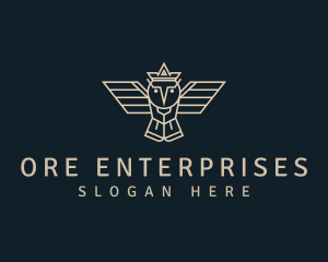 Owl Crown Business logo design