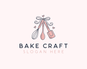 Ribbon Pastry Baker logo design