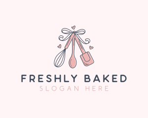 Ribbon Pastry Baker logo design