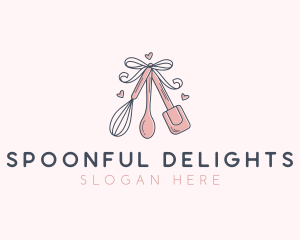 Ribbon Pastry Baker logo design