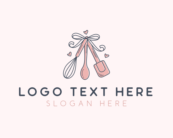 Ribbon logo example 2