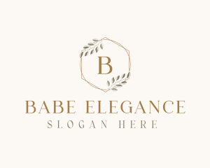 Elegant Leaf Decor logo design