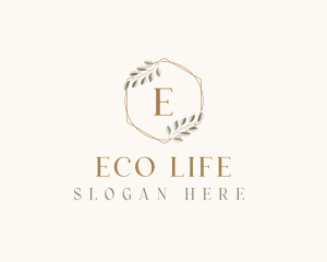 Elegant Leaf Decor logo design