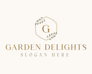 Elegant Leaf Decor logo design