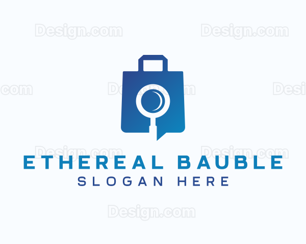 Magnifying Glass Bag Logo