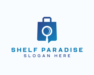 Magnifying Glass Bag Logo