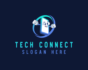 Gadget Phone Tech logo design