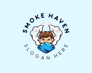 Smoking Vaping Man  logo