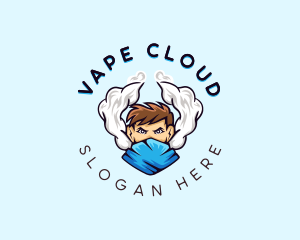 Smoking Vaping Man  logo design