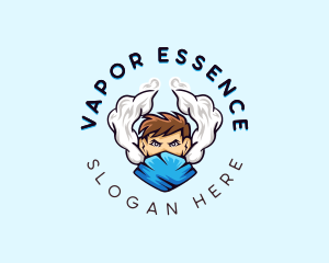 Smoking Vaping Man  logo design