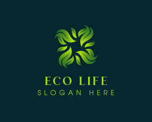 Leaves Agriculture Eco logo design