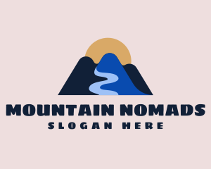 Mountain River Outdoor Tour logo design