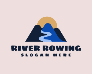 Mountain River Outdoor Tour logo design