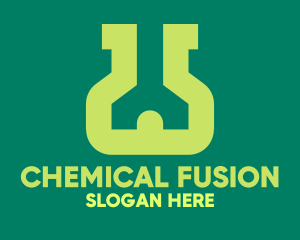 House Flask Lab logo design