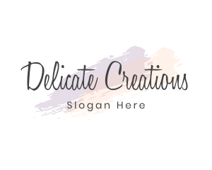 Feminine Signature Wordmark logo design