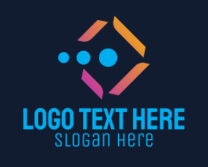 Technological - Moving Cube Techno logo design