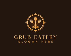 Utensils Kitchen Restaurant logo design