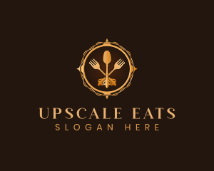 Utensils Kitchen Restaurant logo design