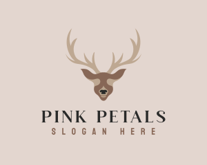 Antler Deer Hunting Logo