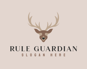 Antler Deer Hunting Logo