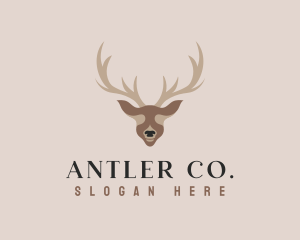 Antler Deer Hunting logo