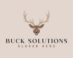 Antler Deer Hunting logo design