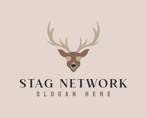 Antler Deer Hunting logo design