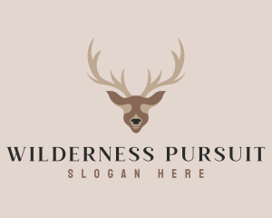 Antler Deer Hunting logo design