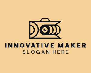 Camera Lens Photography logo design