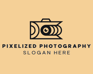 Camera Lens Photography logo design