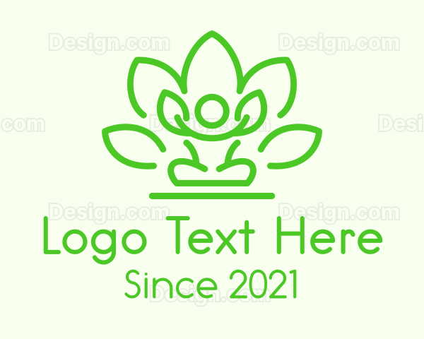 Lotus Leaf Meditation Logo