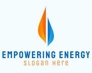 Water Fire Energy logo design